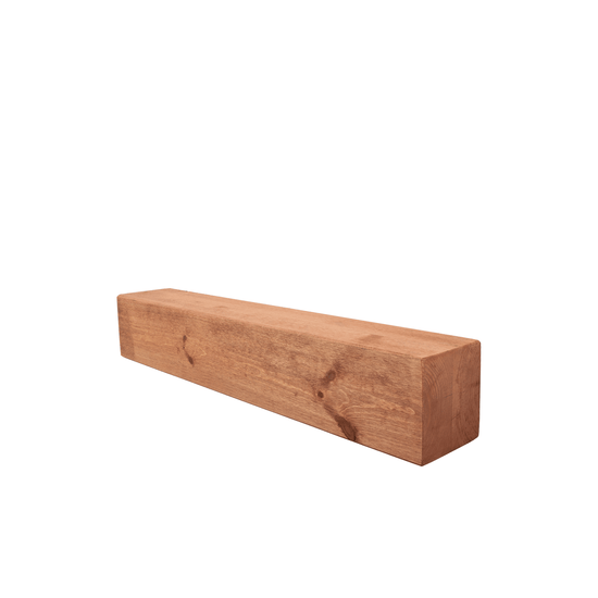 Rustic Mantel Beam 14.5cm x 14.5cm - Teak