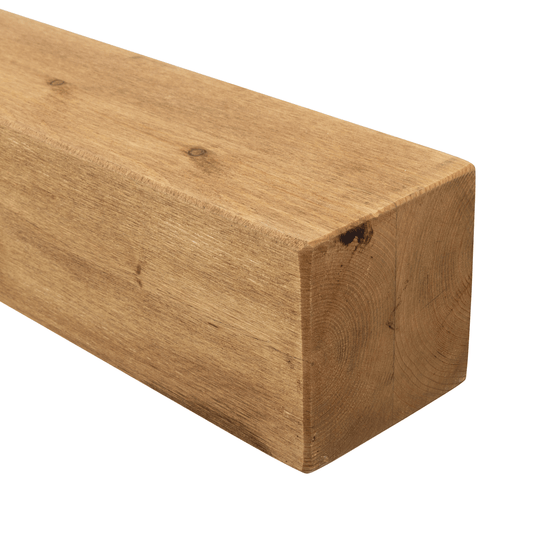 Rustic Mantel Beam 14.5cm x 14.5cm - Medium Oak 