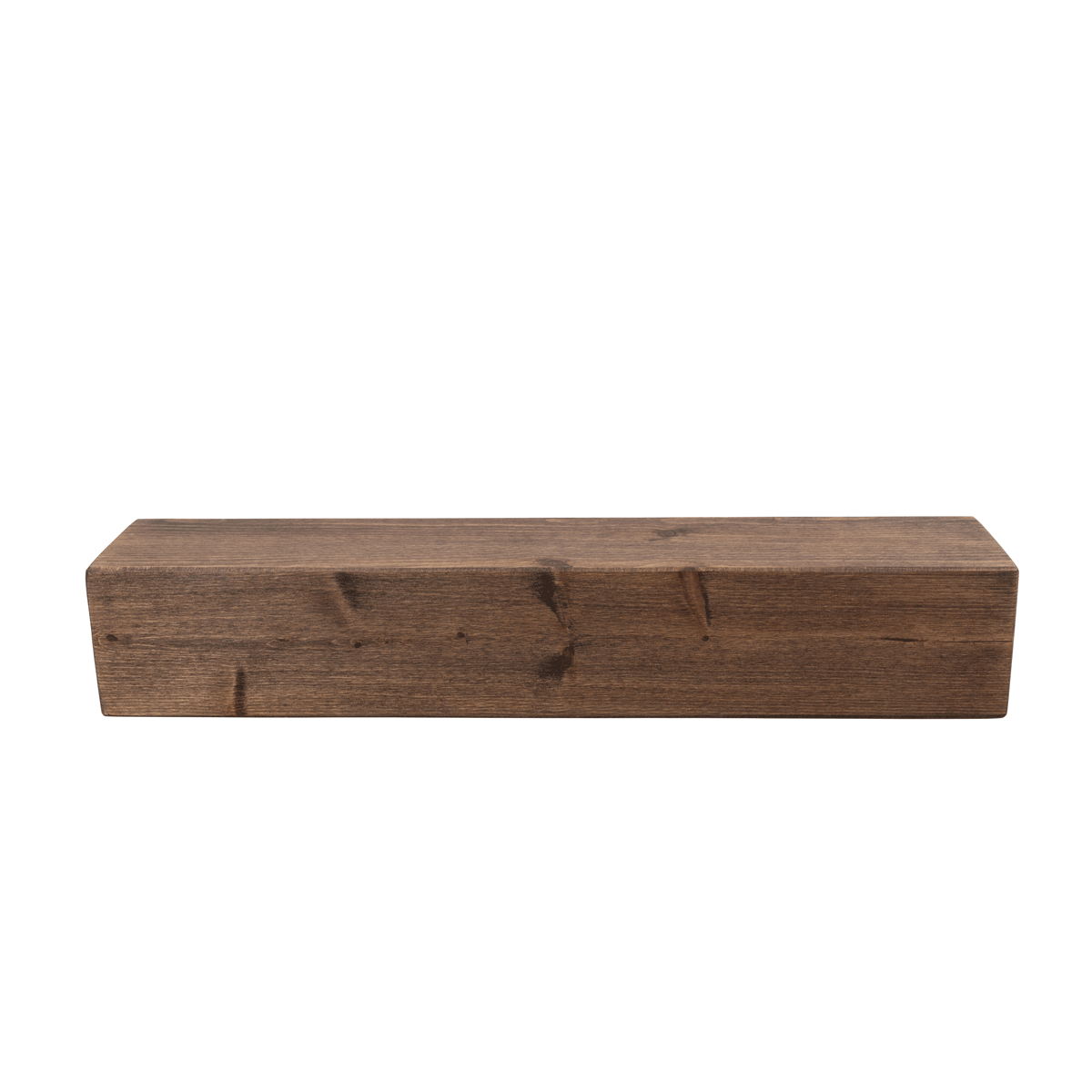 Rustic Mantel Beam 14.5cm x 14.5cm - Walnut 