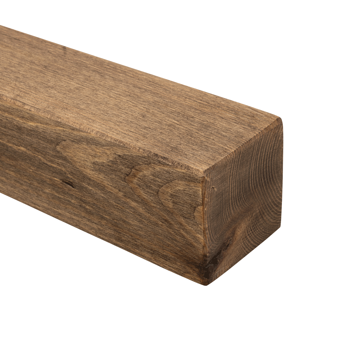 Rustic Mantel Beam 9.5cm x 9.5cm - Smoke Pine
