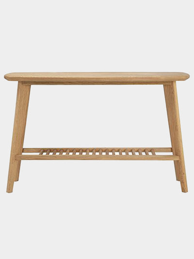 Salters Oak Console Table With Storage