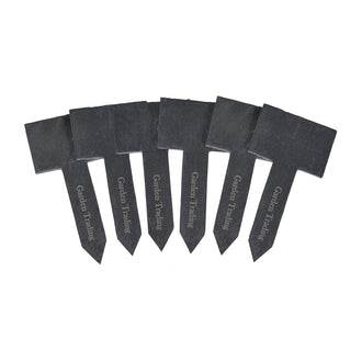 Set Of 6 Slate Plant Tags - 
