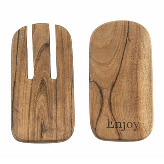 Set Of Wooden Salad Paws - 