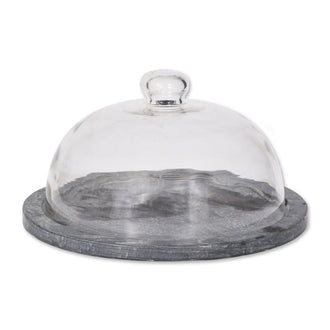 Slate and Glass Cake Dome - Tableware & Entertaining