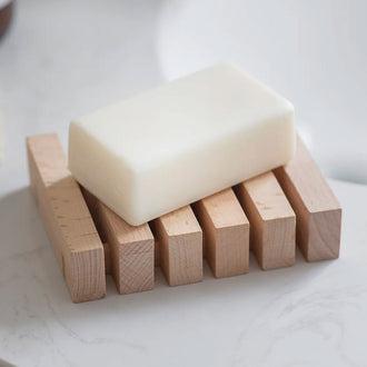 Slatted Wood Soap Dish - Bathroom