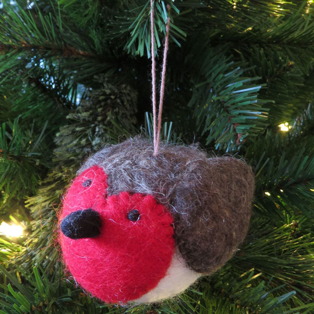 Small Felt Robin Decoration - Christmas Decorations