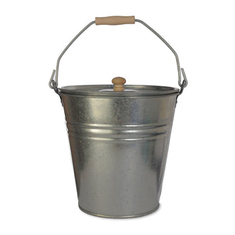 Steel Fire Bucket With Lid - 