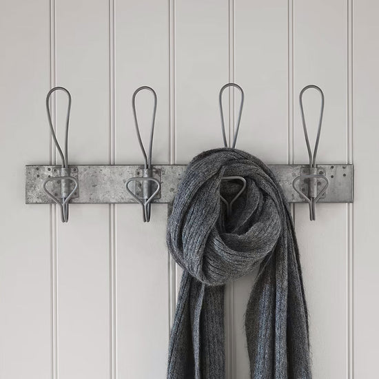 Steel Vintage Hook Rail - Coat Hooks & Hall Storage