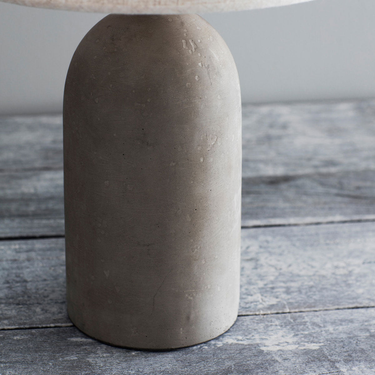 Tall Grey Concrete Table Lamp