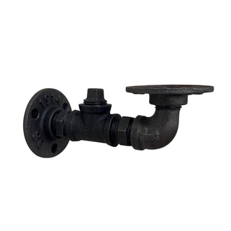 Wingate Rustic Wooden Shelf with Brackets - 22cm x 4.5cm - 