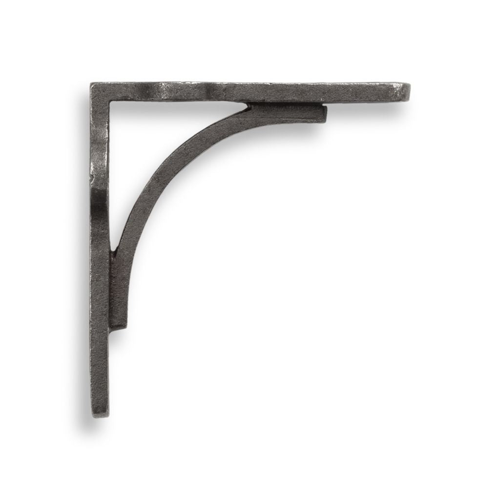 Birtley Iron Solid Wood Shelf & Brackets - 8x2 Oak Shelf (19x4cm)