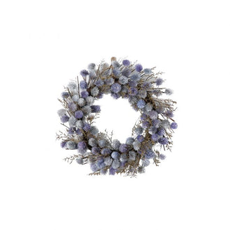 Blue Thistle Wreath