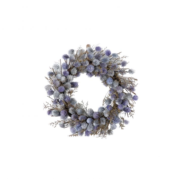 Blue Thistle Wreath