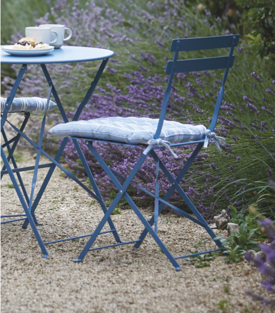 Blue Metal Bistro Set Next Day Dispatch