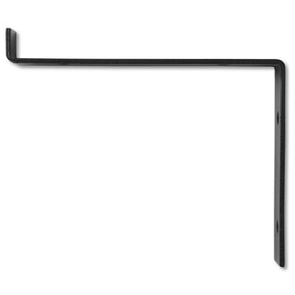 Hetton Black Metal Shelf Bracket - Shelving Accessories