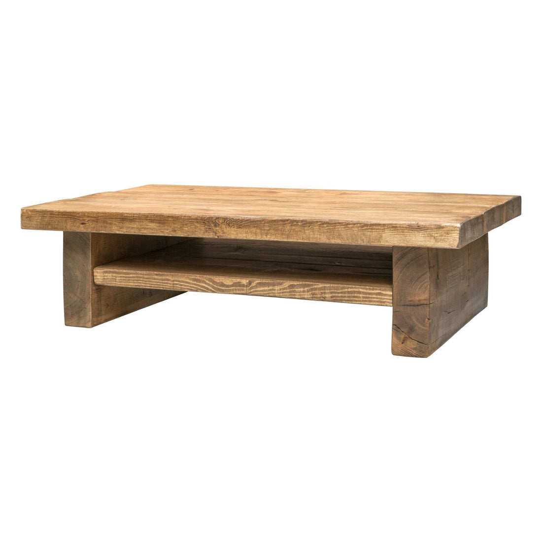 Chunky Wooden Coffee Table With Storage | Choice of Colours