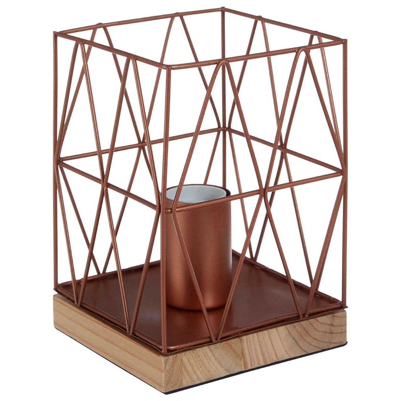 Copper Wire Geometric Table Lamp - 