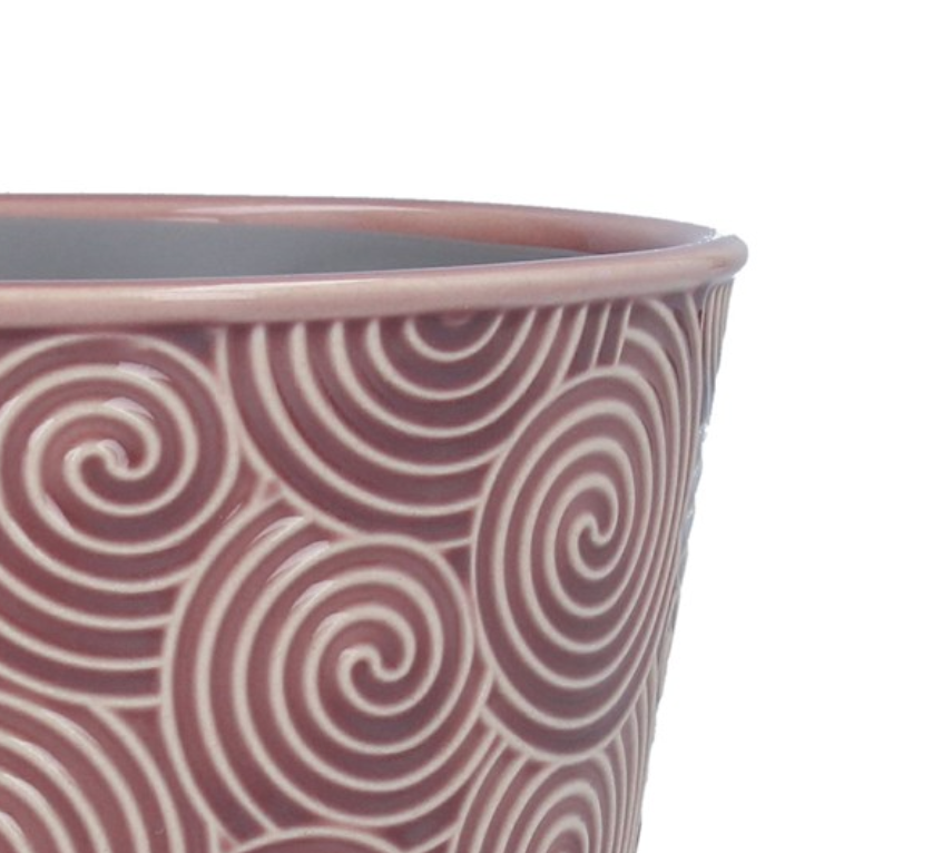 Dusky Pink Ceramic Pot Cover - Planters, Vases & Bowls