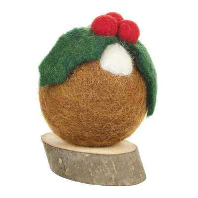 Felt Christmas Pud Decoration - Christmas Decorations