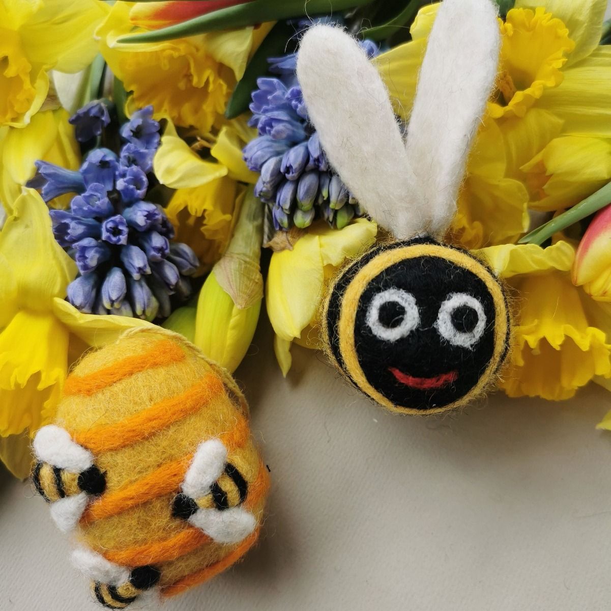 Felted Wool Beehive Decoration