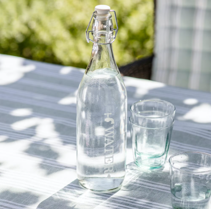 Glass Tap Water Bottle - 1 litre