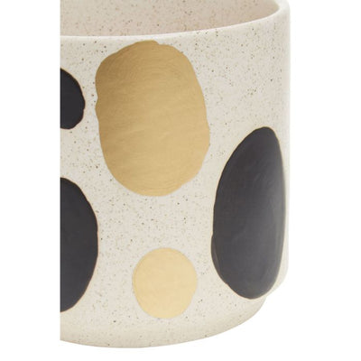 Gold and Black Planter - Planters, Vases & Bowls