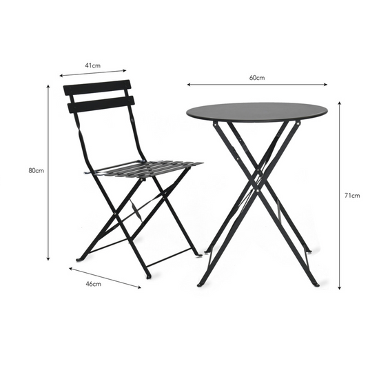Grey best sale bistro set