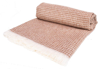 Natural Wool Throw - Soft Furnishings