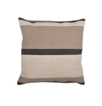 Neutral Striped Cushion - Soft Furnishings