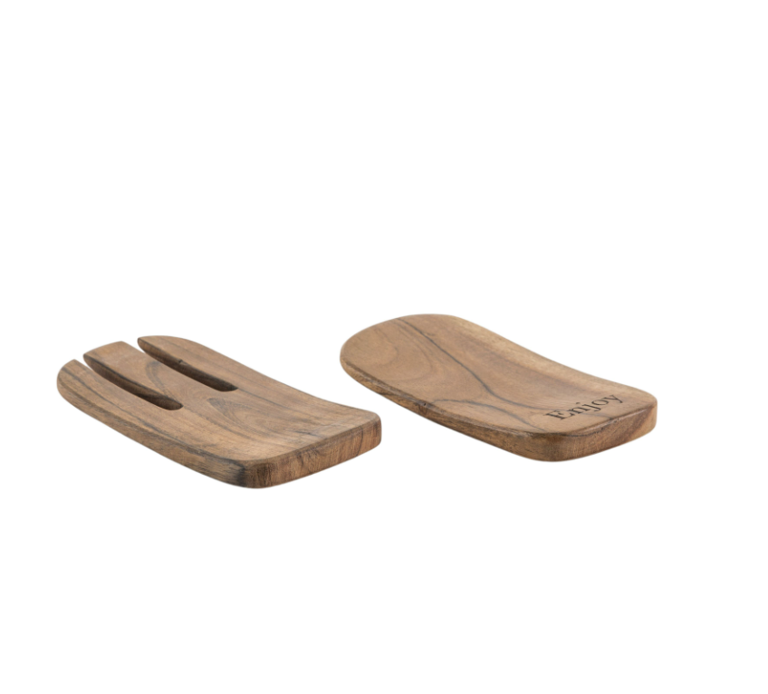 Set Of Wooden Salad Paws - 