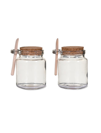 Set Of Glass Jars With Spoons