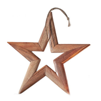 Small Wooden Star Decoration