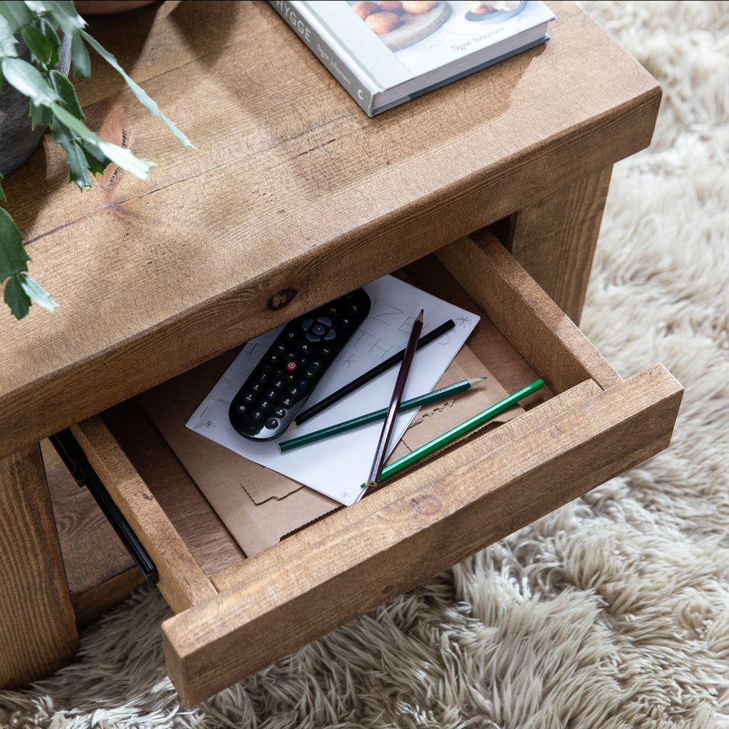 Wooden Square Coffee Table | Wansbeck Collection | Handmade UK