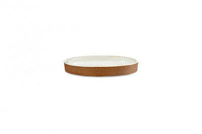 White Stoneware Plate - Tableware & Entertaining