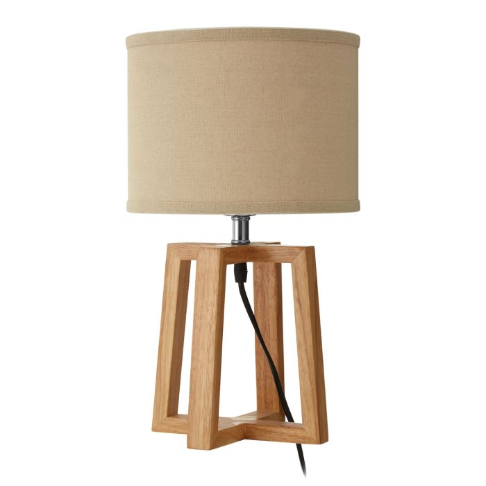 Wooden Table Lamp & Shade