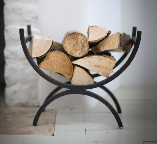 Wrought iron log basket hotsell