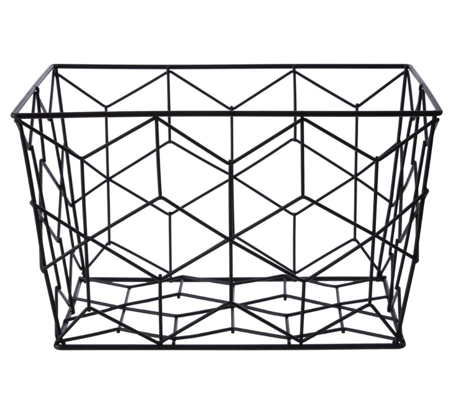 Black Metal Storage Basket