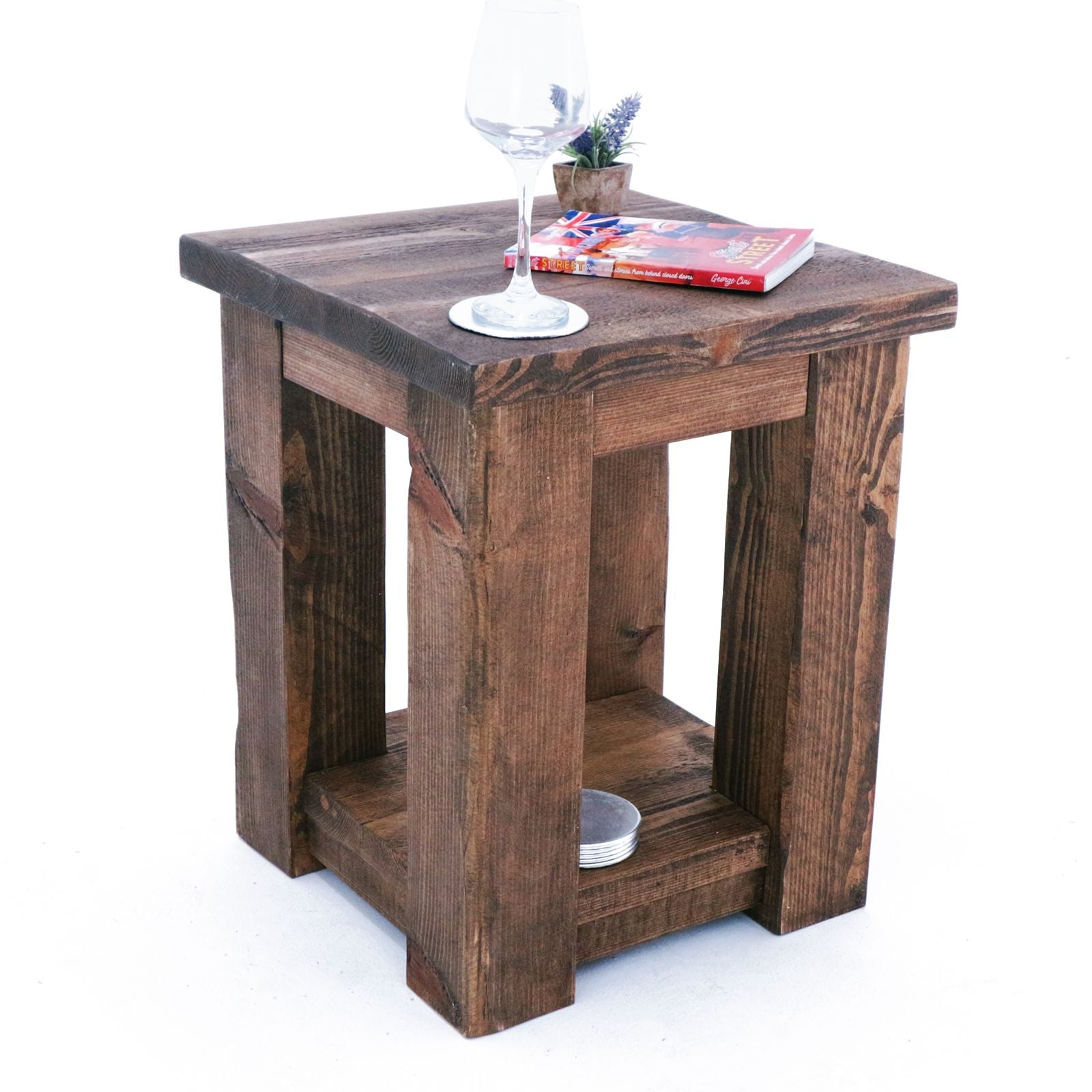 Coleridge Side Table With Shelf - Side Tables