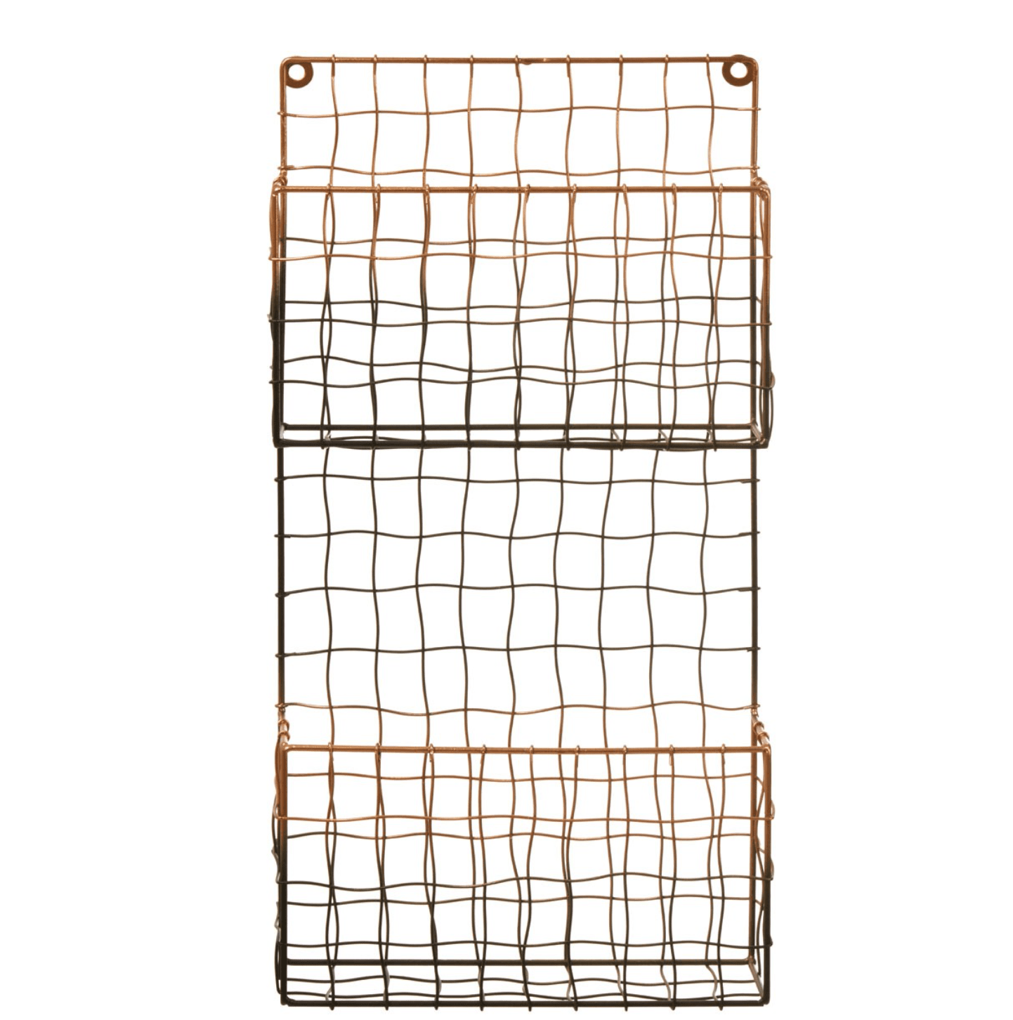 Copper And Black Metal Magazine Rack - Outlet - Save 20%