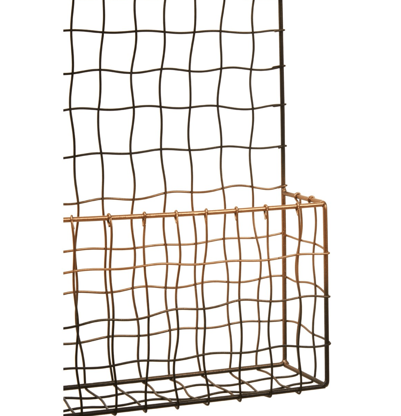 Copper And Black Metal Magazine Rack - Outlet - Save 20%