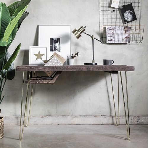 Copper And Black Metal Wall Organiser - Storage