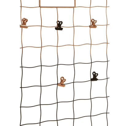 Copper And Black Metal Wall Organiser - Storage