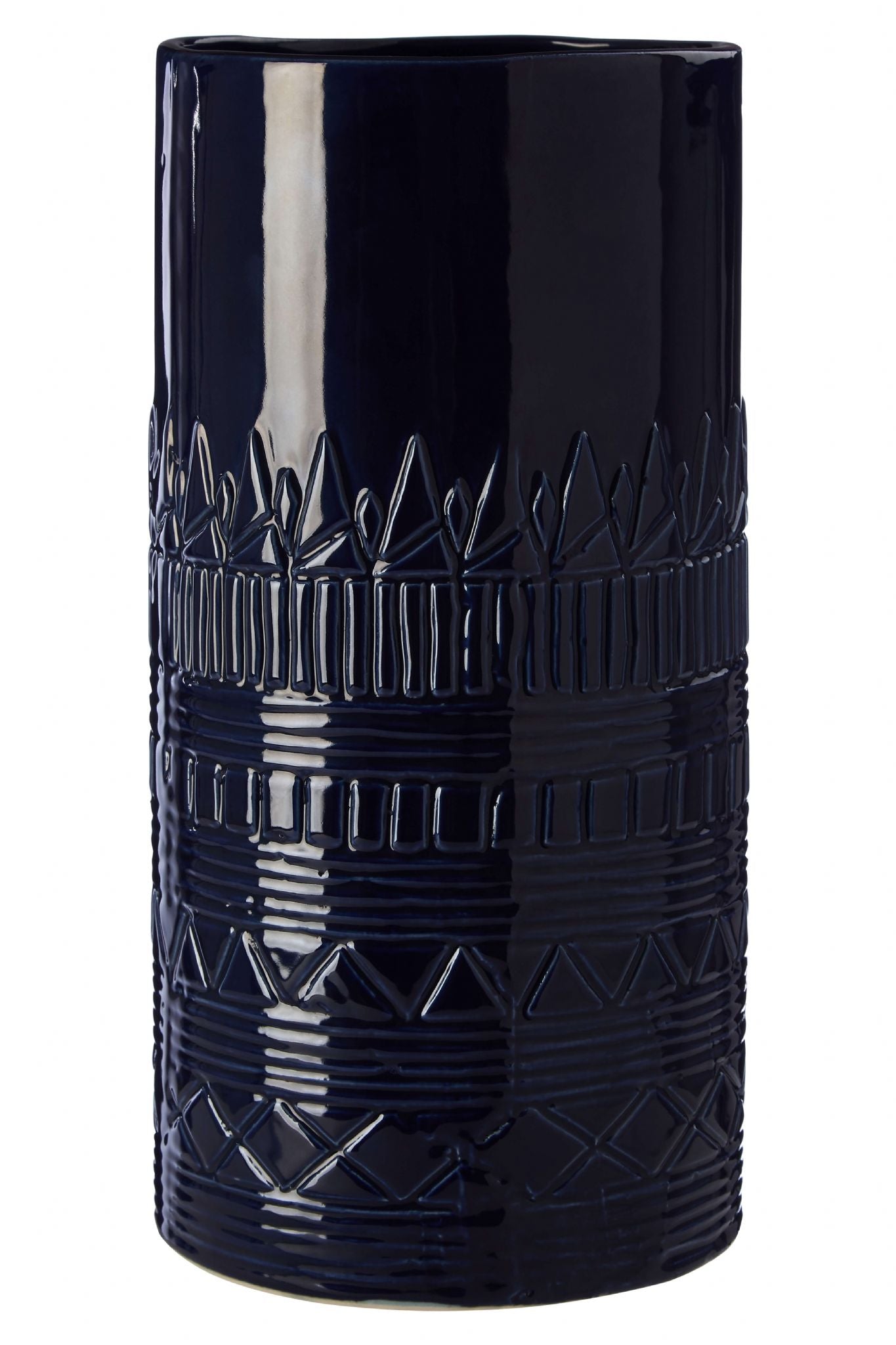Dark Blue Ceramic Vase