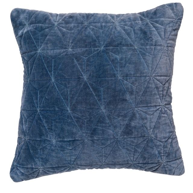 Deep Blue Velvet Cushion - Outlet - Save 20%