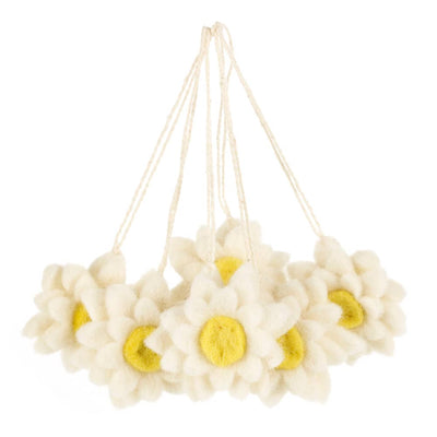 Felted Wool Hanging Daisies - Easter