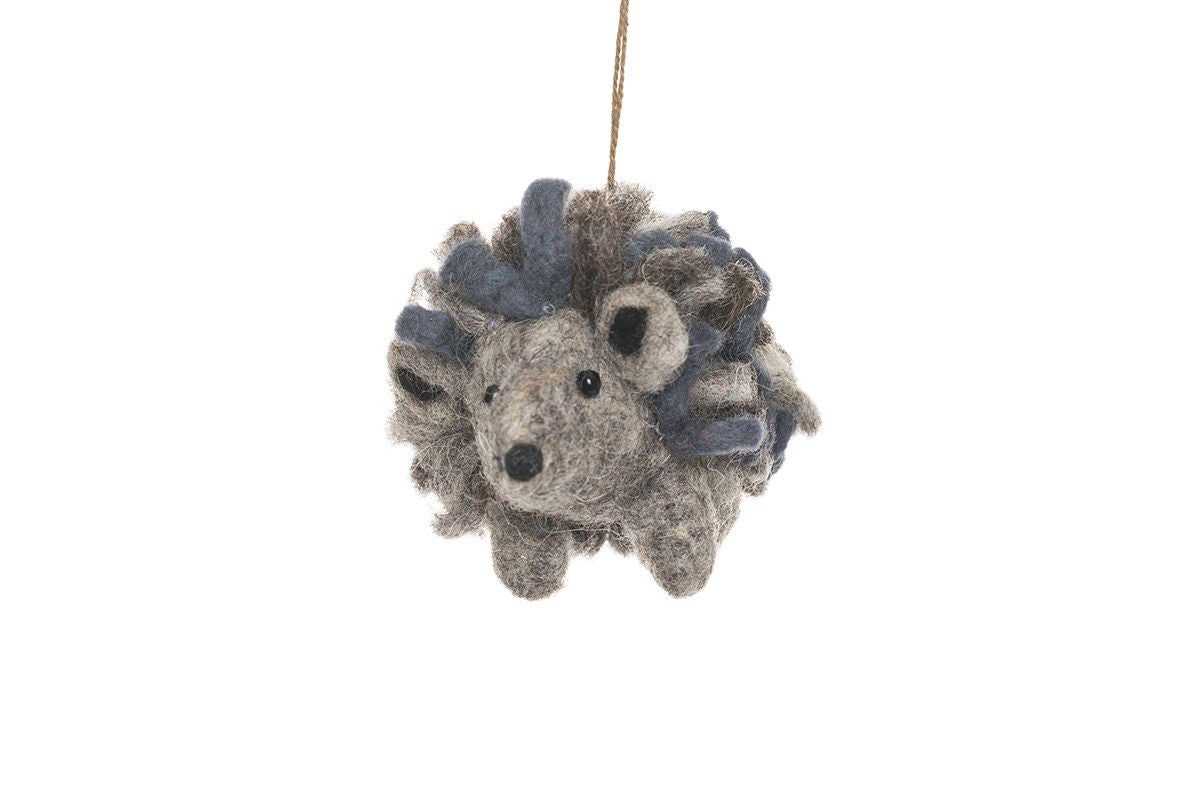 Felted Wool Hedgehog Decoration - Outlet - Save 20%