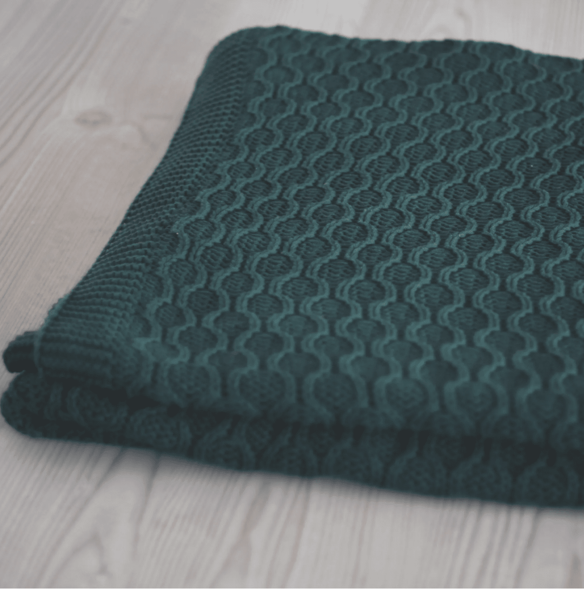 Forest Green Cotton Throw