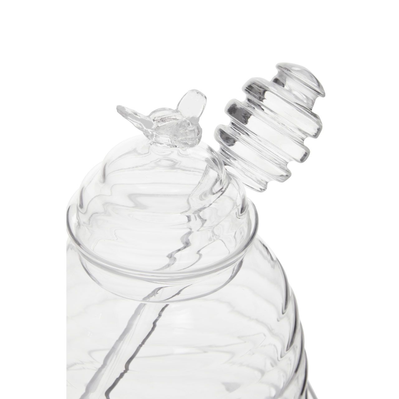 Glass Honey Jar With Dipper - 