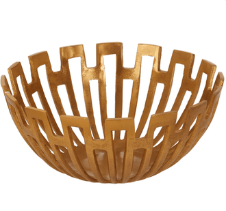 Gold Bowl - Planters, Vases & Bowls