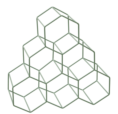 Green Metal Wine Rack - Wine Racks